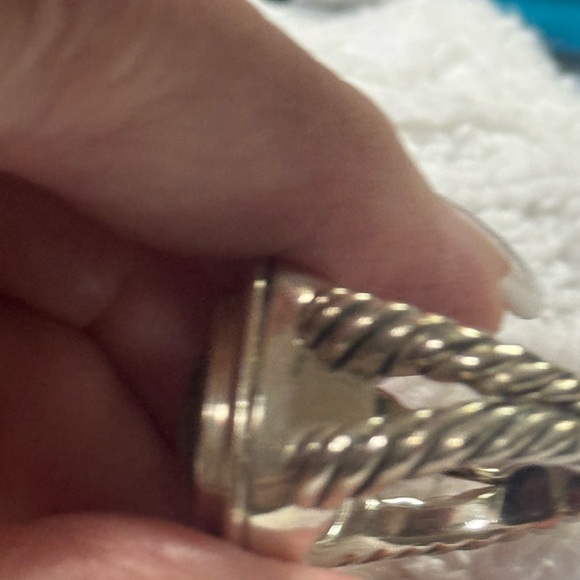 David Yurman rare 14mm Albion sterling Silver lavender amethyst Purple Ring 5.5 - Picture 8 of 11